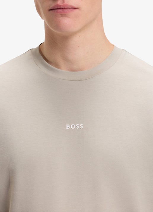 BOSS TChup T-shirt met logo - detail 5 open grey-070 / grijs