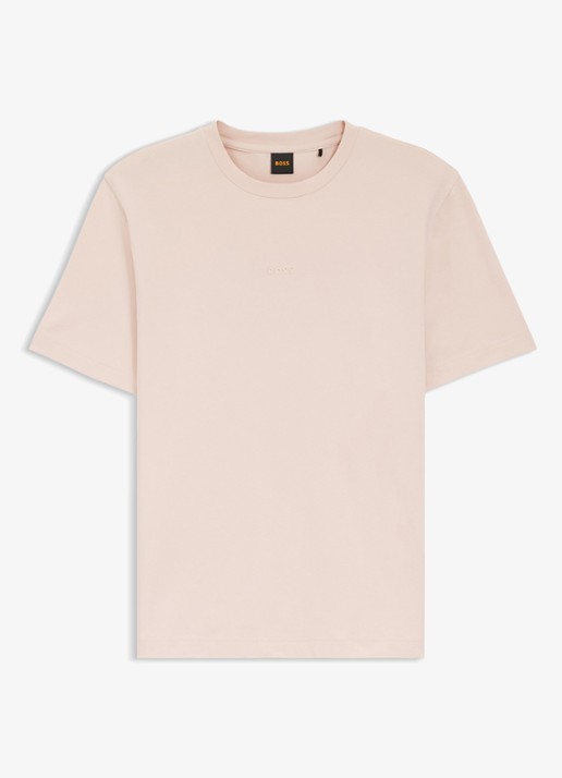 BOSS TChup T-shirt met logo - voorkant 4 open pink-690 / roze