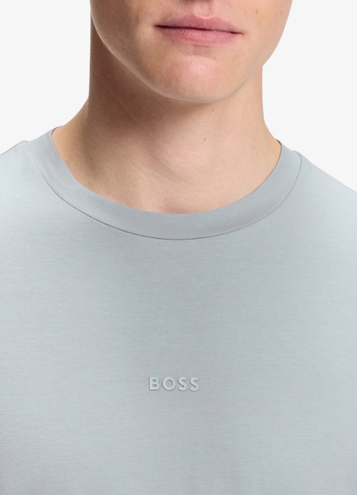 BOSS TChup T-shirt met logo - detail 4 open grey-084 / grijs