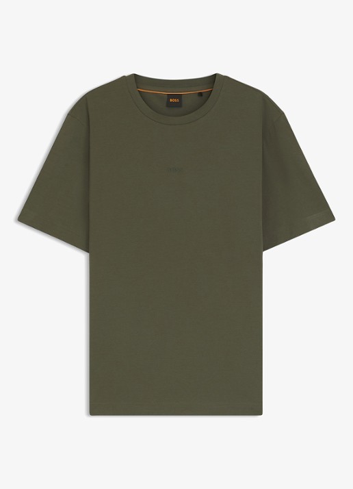 BOSS TChup T-shirt met logo - voorkant 2 bright green-325 / groen