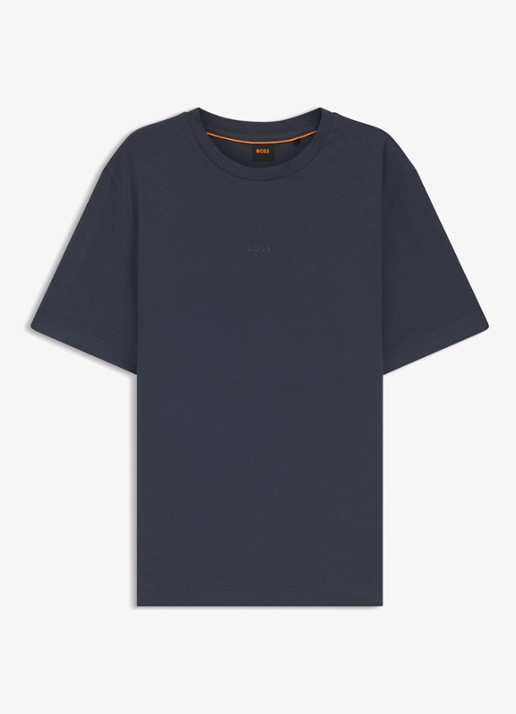 BOSS TChup T-shirt met logo - voorkant dark blue-406 / blauw