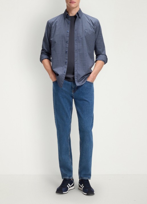 BOSS TChup T-shirt met logo - voorkant 2 dark blue-406 / blauw