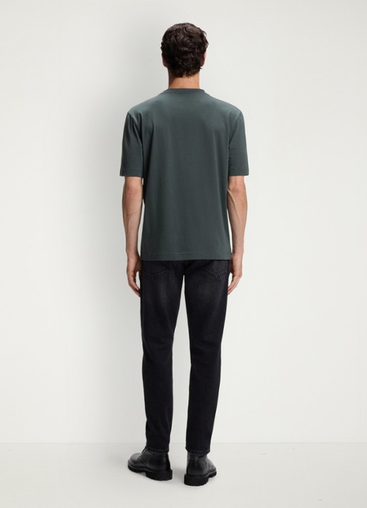 BOSS TChup T-shirt met logo - achterkant open green-377 / groen