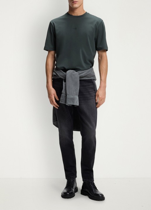 BOSS TChup T-shirt met logo - voorkant 5 open green-377 / groen