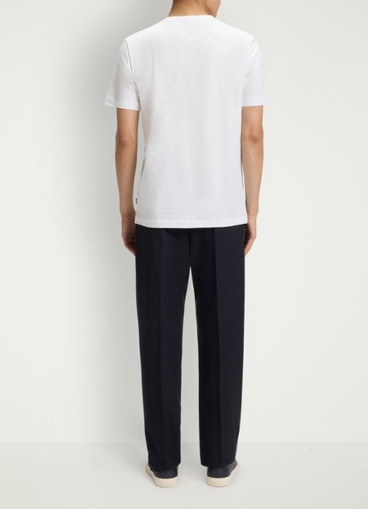 BOSS Thompson T-shirt met logo - achterkant wit