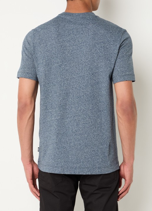BOSS Thompson T-shirt met logo - achterkant 4 middengrijs