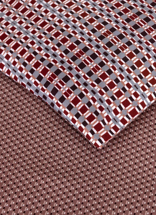 BOSS Vassily dekbedovertrek 120TC - exclusief kussenslopen - detail rood