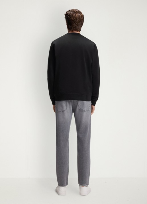 BOSS Westart sweater met logo - achterkant 4 black-001 / zwart