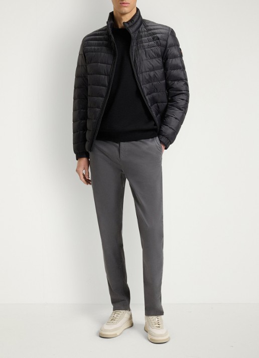 BOSS Westart sweater met logo - voorkant 2 zwart