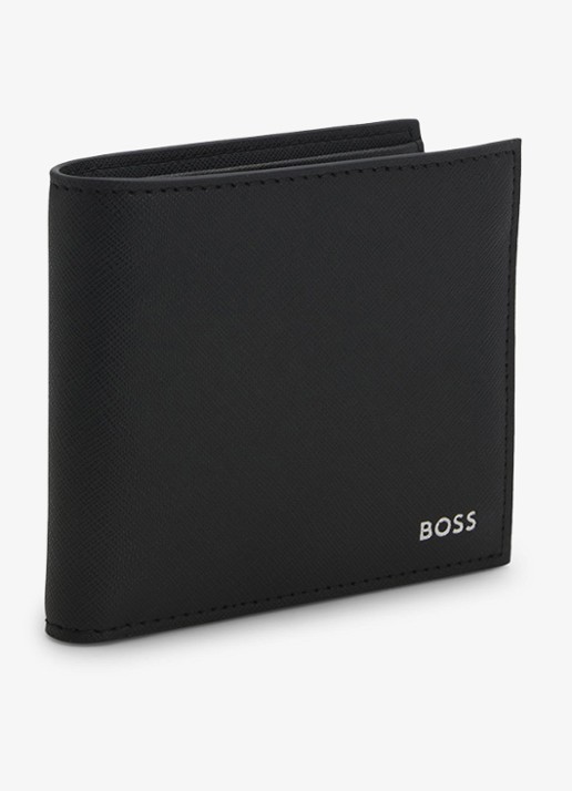 BOSS Zair portemonnee met logo - detail 3 zwart