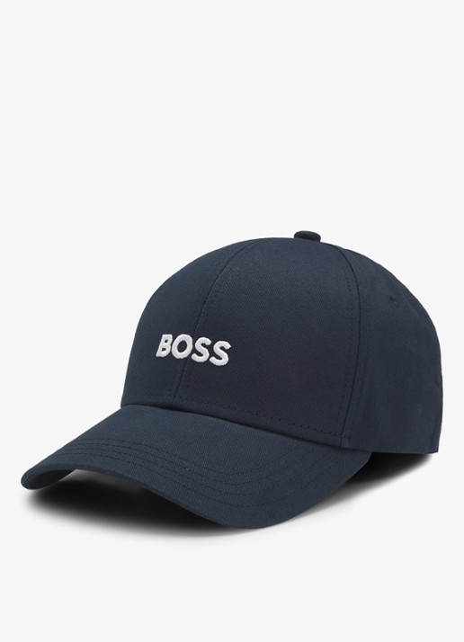 BOSS Zed pet met logoborduring - detail 2 donkerblauw