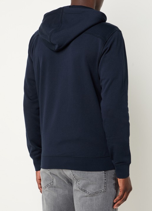 BOSS Zetalky sweatvest met logo - achterkant 5 donkerblauw