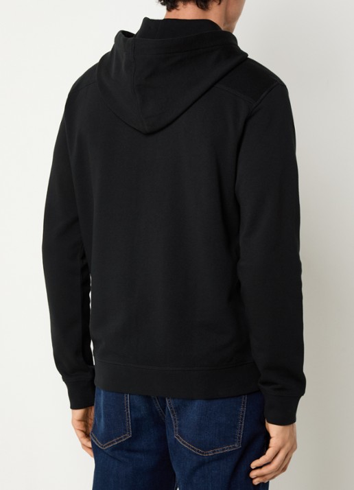BOSS Zetalky sweatvest met logo - achterkant zwart