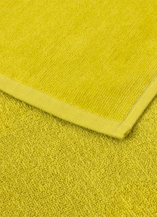 BOSS Zuma strandlaken - 420g/m² - 100 x 180 cm - achterkant 4 lime
