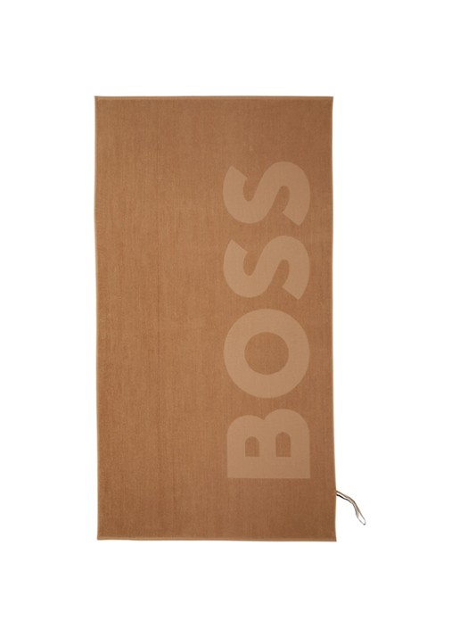 BOSS Zuma strandlaken - 420g/m² - 100 x 180 cm - voorkant 3 camel