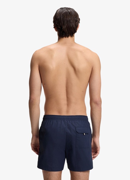 BOSS Zwemshort met steekzakken - achterkant donkerblauw