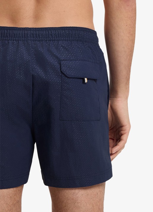 BOSS Zwemshort met steekzakken - detail 2 donkerblauw