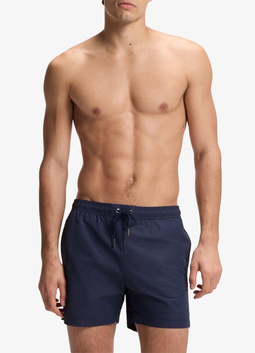 BOSS Zwemshort met steekzakken - voorkant 4 donkerblauw