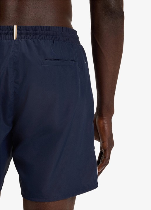 BOSS Zwemshorts met steekzakken en logo - detail 4 navy-413 / blauw