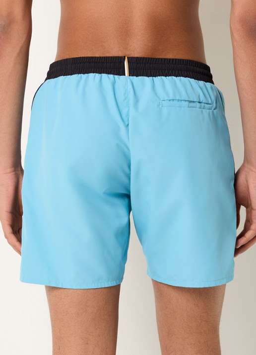 BOSS Zwemshorts met steekzakken en logo - achterkant light/pastel blue-455 / blauw