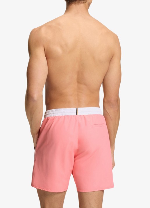 BOSS Zwemshorts met steekzakken en logo - achterkant 4 light/pastel pink-685 / roze