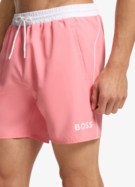 BOSS Zwemshorts met steekzakken en logo - detail 3 light/pastel pink-685 / roze