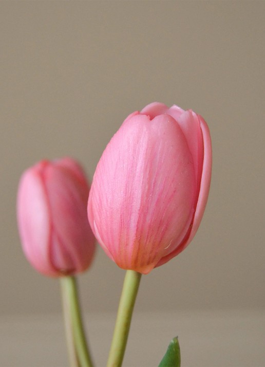 Botané Tulip kunstboeket - detail roze