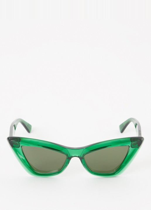 Bottega Veneta Cat Eye zonnebril BV1101S - detail groen