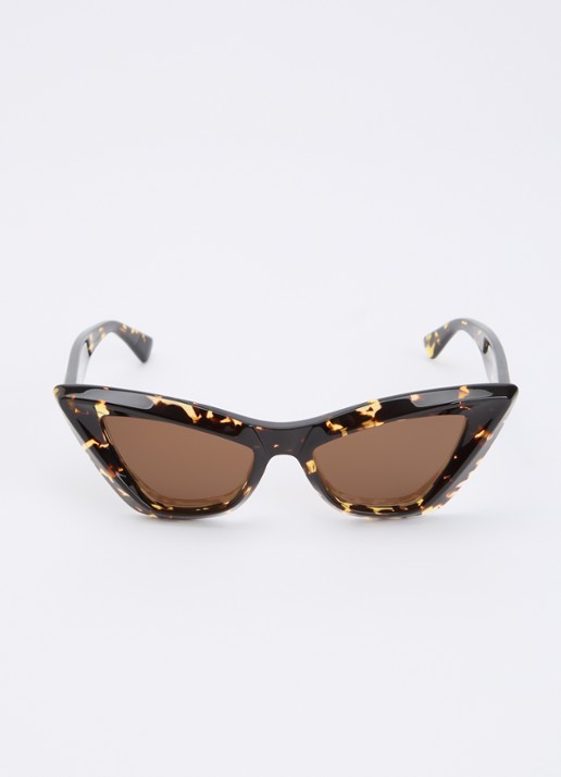 Bottega Veneta Cat Eye zonnebril BV1101S - detail 2 donkerbruin