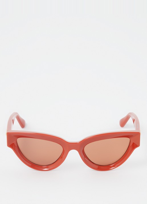 Bottega Veneta Cat Eye zonnebril BV1249S - voorkant 2 rood
