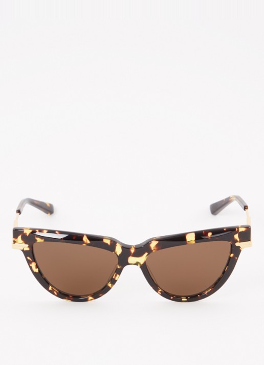Bottega Veneta Cat Eye zonnebril BV1265S - detail donkerbruin