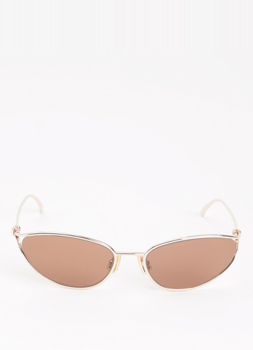 Bottega Veneta Cat Eye zonnebril BV1330S - detail roségoud