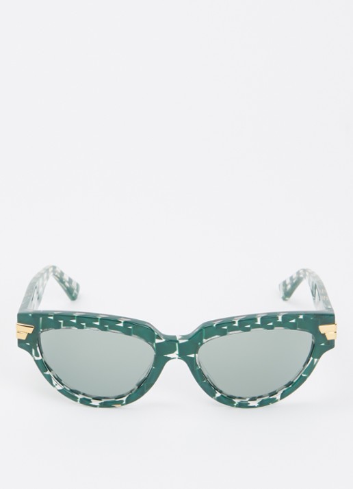 Bottega Veneta Retro zonnebril BV1035S - detail groen