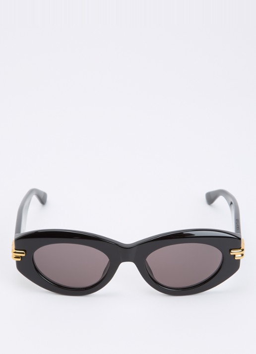 Bottega Veneta Retro zonnebril BV1322S - detail zwart