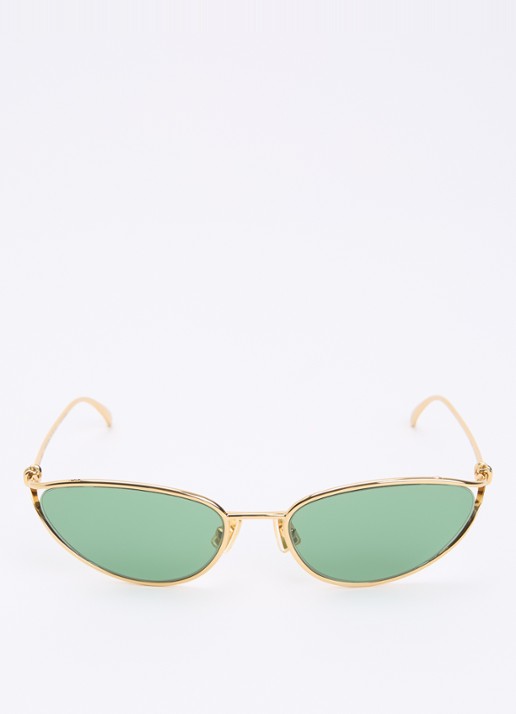 Bottega Veneta Retro zonnebril BV1330S - detail goud