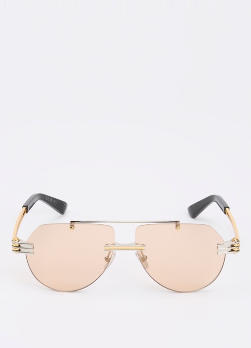 Bottega Veneta Retro zonnebril BV1342S - detail 2 goud