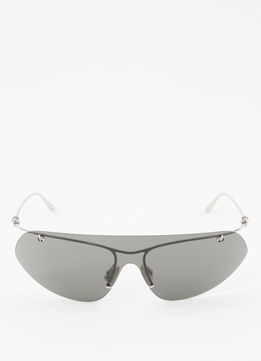 Bottega Veneta Shield zonnebril BV1272S - detail zilver