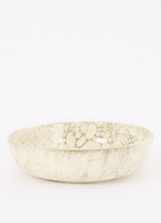 Bowls and Dishes Espuma serveerschaal 27 cm - voorkant 2 bronsgroen