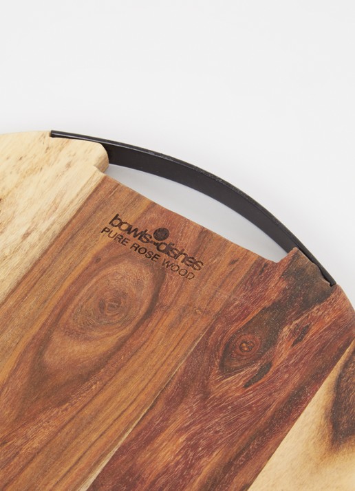 Bowls and Dishes Pure Rose Wood serveerplank 30 cm - voorkant 2 bruin
