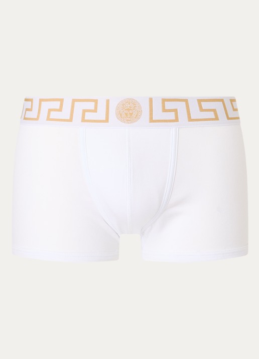 Boxershort met logoband - voorkant 3 wit