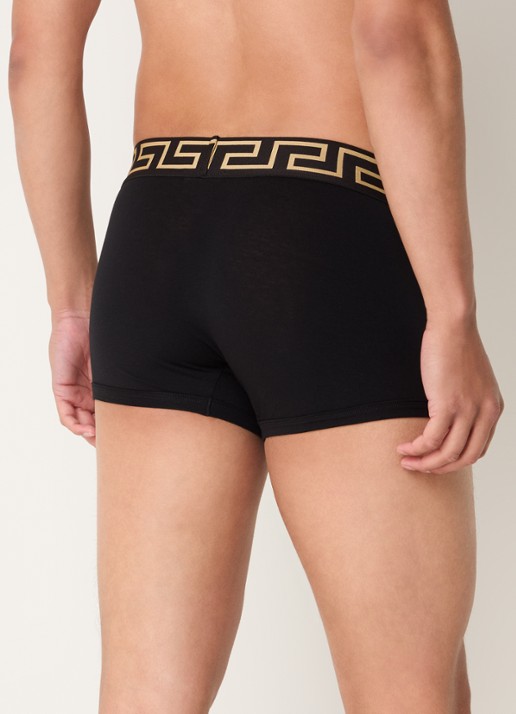 Boxershort met logoband - achterkant 4 zwart