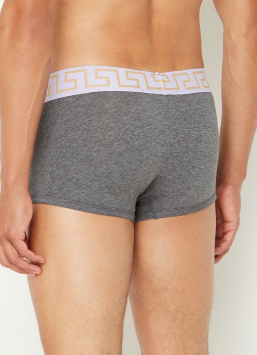 Boxershort met logoband - achterkant 4 grijs