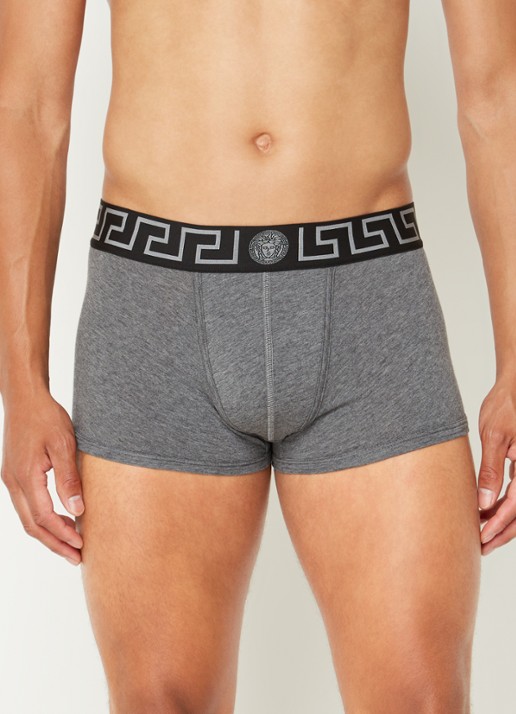 Boxershort met logoband - detail 4 middengrijs