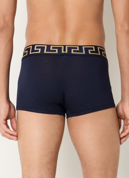 Boxershort met logoband - achterkant 3 donkerblauw