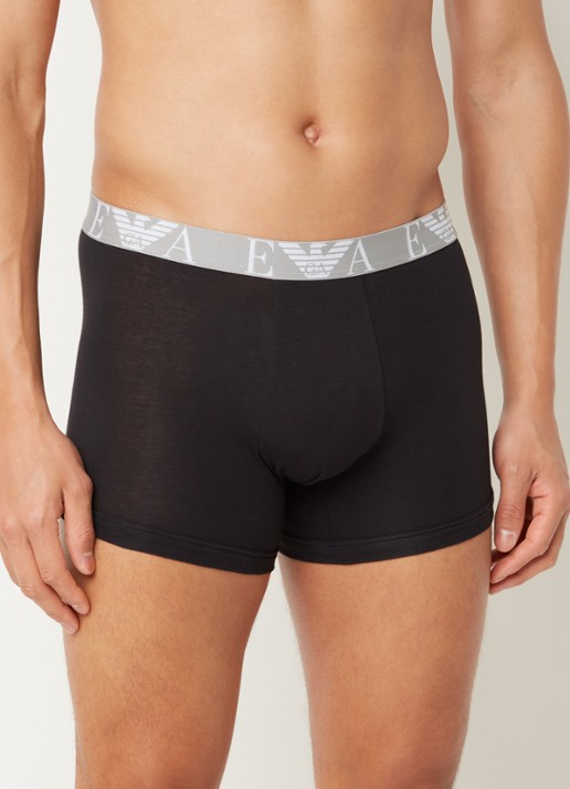 Boxershorts met logoband in 3-pack - detail 4 zwart