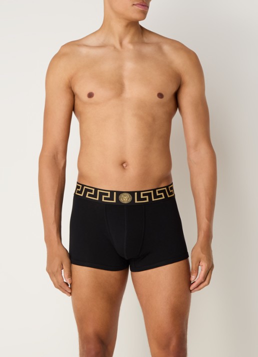 Boxershorts met logoband in 3-pack - voorkant 4 zwart