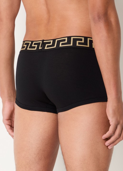 Boxershorts met logoband in 3-pack - achterkant 4 donkerblauw