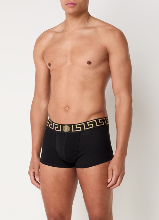 Boxershorts met logoband in 3-pack - voorkant 2 donkerblauw