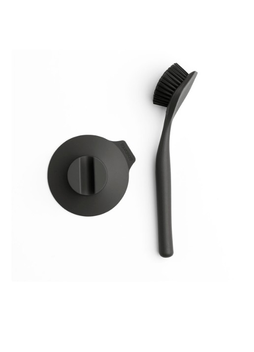 Brabantia Afwasborstel met zuignaphouder - detail donkergrijs