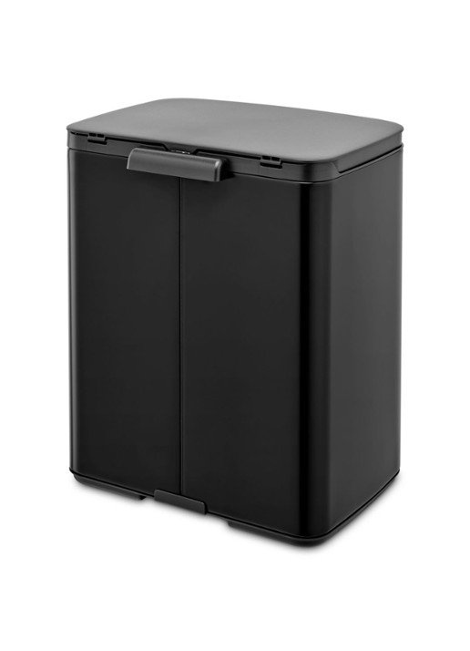 Brabantia Bo afvalemmer 12 liter met kunststof binnenemmer - detail 3 zwart